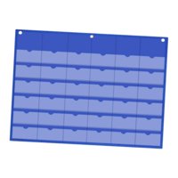 Bothyi - Organizador De Tarjetas De Bolsillo Para Oficina, Armario Y Dormitorio, Color Azul