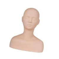 Magideal - Cabeza De Maniquí De Entrenamiento Modelo De Cabeza De Maniquí Con Hombros Extensión De Pestañas Cabeza De Maniquí De Cosmetología Para Práctica De