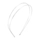 thumbnail image 1 of REGALWOVEN 1 Pc Diademas Simples de Doble Fila para Mujeres Tono Plateado, 1 of 6