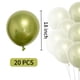 thumbnail image 2 of Globos Ztikug de látex metálico verde claro de 18 pulgadas (20 unidades), 2 of 6