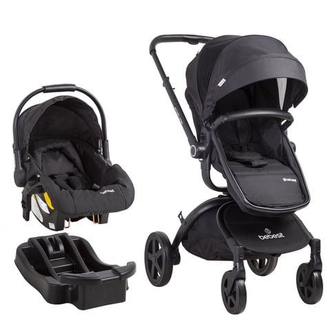 Bebesit - Coche Cuna Travel System Deluxe 360° Sx Negro