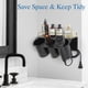 thumbnail image 2 of Soporte de pared para secador de pelo J JACKCUBE DESIGN MK1002A negro, 2 of 3