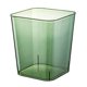 thumbnail image 3 of Contenedor De Basura Multifuncional Visible Decor Square 12L Para Dormitorio, Oficina, Coche, Verde, 3 of 5