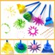 thumbnail image 5 of Pinceles de pintura YGDZ Kids, lavables, paquete de 12 para niños pequeños con esponja enrollable de, 5 of 7