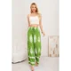thumbnail image 2 of Pantalon Mujer Palazzo Tipo Lino Pretina Alta Elasticado Diseño 3011, 2 of 3