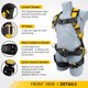 thumbnail image 2 of TRSMIMA Safety Harness Fall Protection Harness Kit for Men, 2 of 3