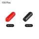 thumbnail image 3 of Uxcell Tapas de Goma para Extremos Cubierta Surtida Protector de Rosca de Vinilo para Tornillo Perno Negro Rojo 0.18" 100Pcs, 3 of 5