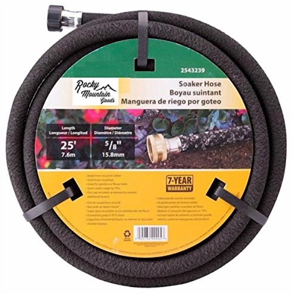 Manguera porosa Rocky Mountain Goods 7,6 m de caucho resistente