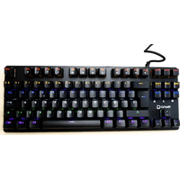 Genérico - Teclado Mecánico Retroiluminado 6 Colores 88 Teclas