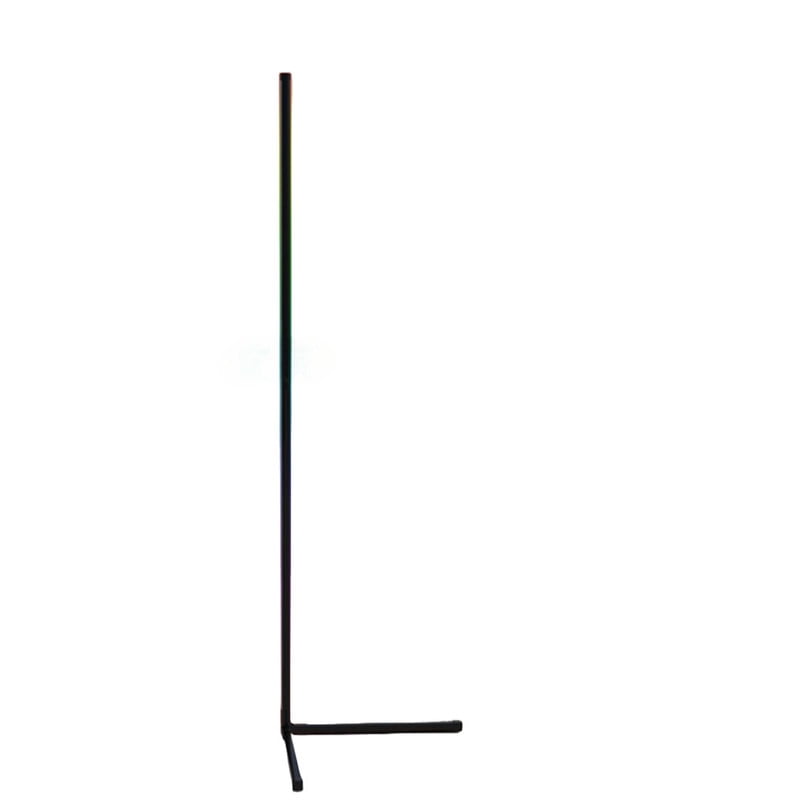 Genérico - Lampara Led De Pie Negra Moderna Colores Lau