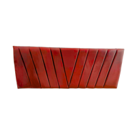 Importclick - Respaldo Elegante King Capitone 180X60 Cm Rojo Felpa