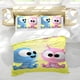 thumbnail image 5 of Divertido Bebé GooGoo y GaaGaa Conjunto de sábanas temático, trío de piezas, cómodo y amigable con la piel, diseño único, regalo de decoración para el hogar para familiares, amigos y fans,140cm *210cm, 5 of 6
