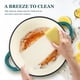 thumbnail image 3 of Libro de cocina Dutch Oven Overmont de hierro fundido esmaltado de 7 cuartos de galón con tapa, 3 of 8