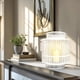 thumbnail image 5 of Farol colgante con forma de vela Decozen decorativo de metal blanco, juego de 6, 5 of 9