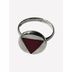thumbnail image 1 of Anillo plata 925 y Coral rojo; talla 6 - talla 12 española, 1 of 3