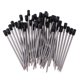 thumbnail image 2 of Paquete de 50 recambios de la pluma de la muestra de la muestra de la pluma del gel de la pluma del Rollerball del metal de 1m m, 7cm negro, 2 of 5