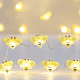 thumbnail image 1 of Guirnalda de luces, hada abeja, guirnalda de luces a pilas, decoración para árbol de Navidad, 20 LED, 1 of 5