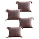 thumbnail image 1 of Set De 4 Fundas De Cojin Chenille Con Borlas 45x45 Rosa, 1 of 4