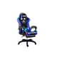 thumbnail image 1 of Silla Gamer Con Luz Rgb Reposapiés Y Masajeador Reclinable C - azul., 1 of 3