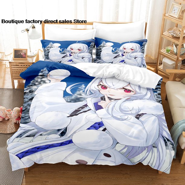 Azur Lane Bedding Set Single Twin Full Queen King Size Bed Set Aldult Kid Bedroom Duvetcover Sets bed sheet set -Bed Sheets