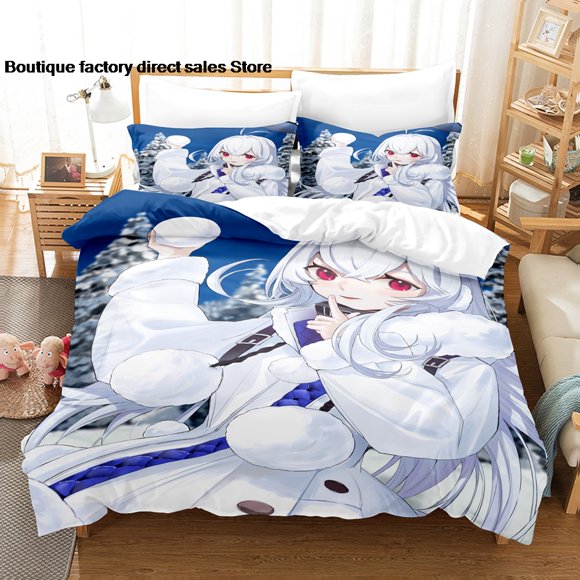 Azur Lane Bedding Set Single Twin Full Queen King Size Bed Set Aldult Kid Bedroom Duvetcover Sets bed sheet set -Bed Sheets