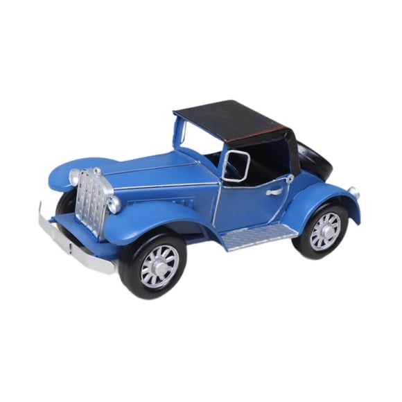 Modelo De Coches Clásicos De Metal, Vehículos Coleccionables Para El Hogar, Centro De Mesa, Barra, Azul Argent