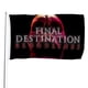 thumbnail image 1 of Destino Final Bandera impresa con temática, regalo perfecto para fanáticos, amigos y familiares, y adecuada para actividades al aire libre e interiores, decoraciones de fiesta. 90 cm × 150 cm., 1 of 6