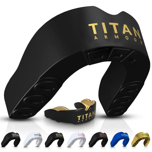Protector Bucal Titan Armour® Boxeo Premium de Doble Capa para Adultos y Jóvenes