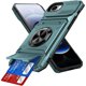 thumbnail image 3 of Apple iPhone 17e/16e Para Funda de Teléfono con Soporte de Anillo para Dedo y Pata de Apoyo, Ranuras para Tarjetas, Resistente a Golpes, Resistente, Protectora, Compatible con Soporte Magnético para, 3 of 8