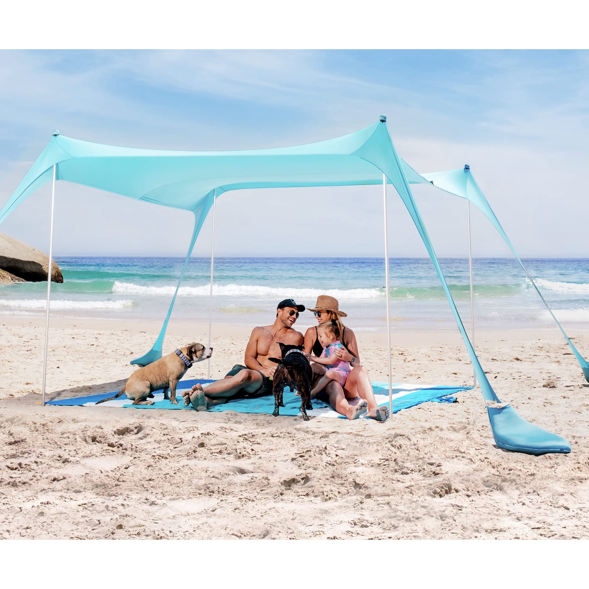 Refugio Para Carpa De Playa Sun Ninja Con Protección Upf50+