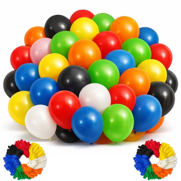 Globos De Látex Multicolor Rainbow De 23 Cm 200 Piezas Para Eventos
