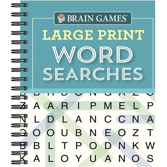 Brain Games – Sopa de Letras de Letra Grande (Teal)