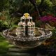 thumbnail image 1 of Baño pájaros solar colgante fuente doble aves silvestres colibríes, 1 of 6