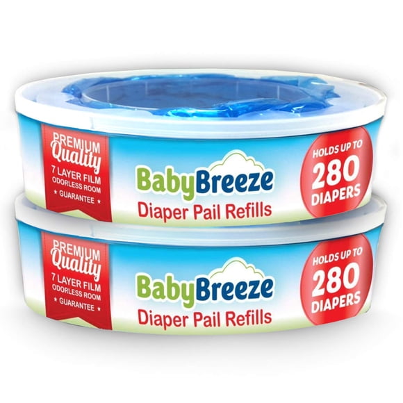 Bolsas para cubo de pañales BabyBreeze, 560 unidades, película de 7 capas