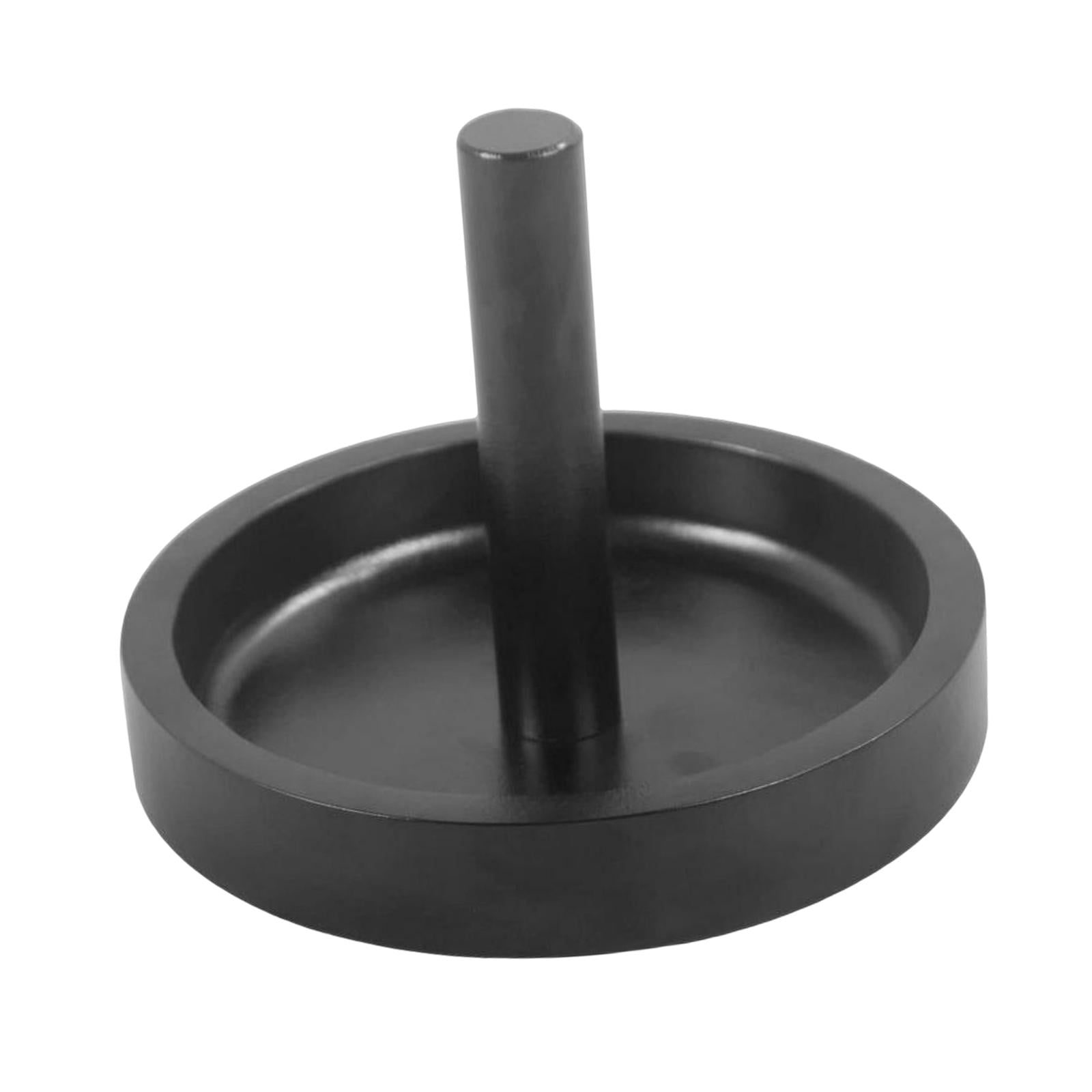 Fiocias - Cono De Billar De Madera Talco Tazón Cono Titular De Tiza Para Sala De Juegos Accesorio Negro