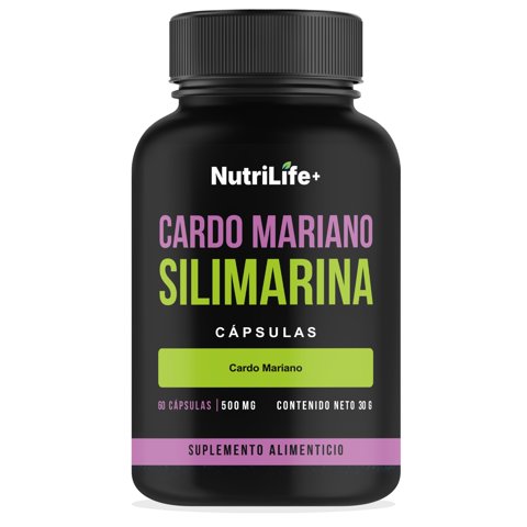 Cardo Mariano Silimarina Nutrilife+ 500Mg 60 Capsulas Sin Sabor