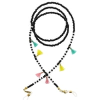 Magideal - Cadena Para Gafas, Soporte Para Gafas, Cadena Negra Para Gafas, Cordón Elegante, Correa Para Soporte Para Gafas, Regalo De Cumpleaños, Boda En La Play