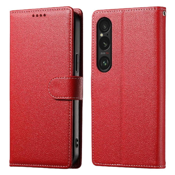 Funda para FOXDOCK Sony Xperia 1 VI– Cuero Premium, 3 ranuras para tarjetas, Protección contra impactos