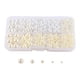 thumbnail image 5 of Cuentas redondas sueltas, accesorios para manualidades, decoración del hogar, cuentas sin agujeros, cuentas sin perforar para bolsos, manualidades, so beis blanco, 5 of 5