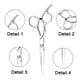 thumbnail image 2 of Tijeras profesionales para cortar el cabello, kit de entresacar para barbería, herramienta de corte de cabello familiar, 2 of 5