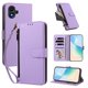 thumbnail image 2 of Funda con Billetera para [TCL K70 SE] con Bolsillo Zipper y Tarjetero Morado claro, 2 of 6