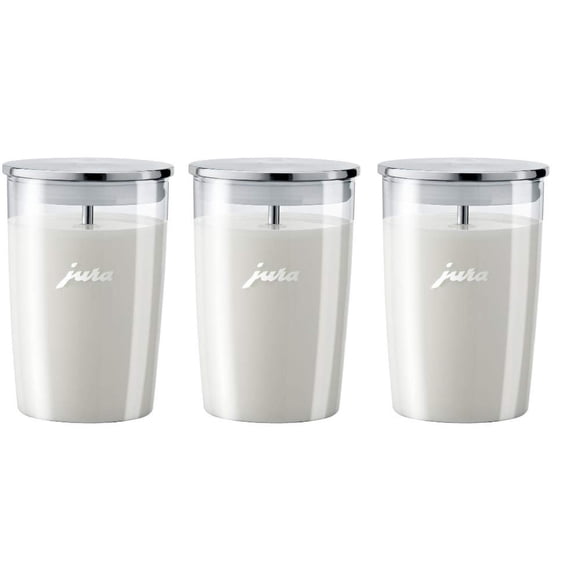 Contenedor de Leche de Vidrio Jura Paquete de 3 x 0.5L