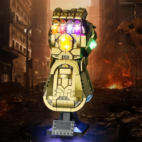 Luz LED para Lego Marvel Infinity Gauntlet 76191 con mando a distancia