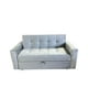 thumbnail image 3 of Sofa Cama Novus Tres Posiciones Gris Felpa, 3 of 3