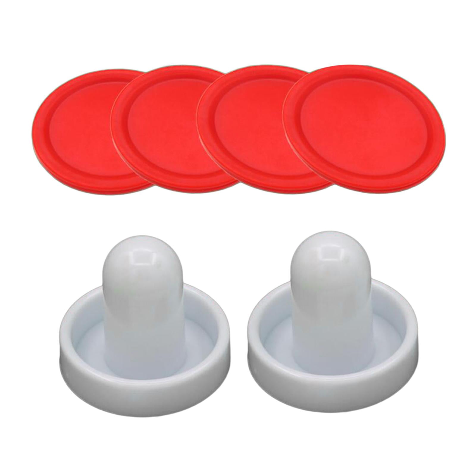 Magideal - Deslizadores Y Discos De Hockey De Aire, Paletas De Hockey De Aire, Deslizadores, Fieltro, Mangos De Portería Pequeños, Deslizadores De Mesa De Juego Putter Blanco