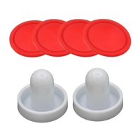 Magideal - Deslizadores Y Discos De Hockey De Aire, Paletas De Hockey De Aire, Deslizadores, Fieltro, Mangos De Portería Pequeños, Deslizadores De Mesa De Juego Putter Blanco