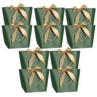 Bothyi - 10 Bolsas De Regalo A Granel Bolsas De Mercancía Reutilizables Para Aniversarios Cumpleaños Verde S