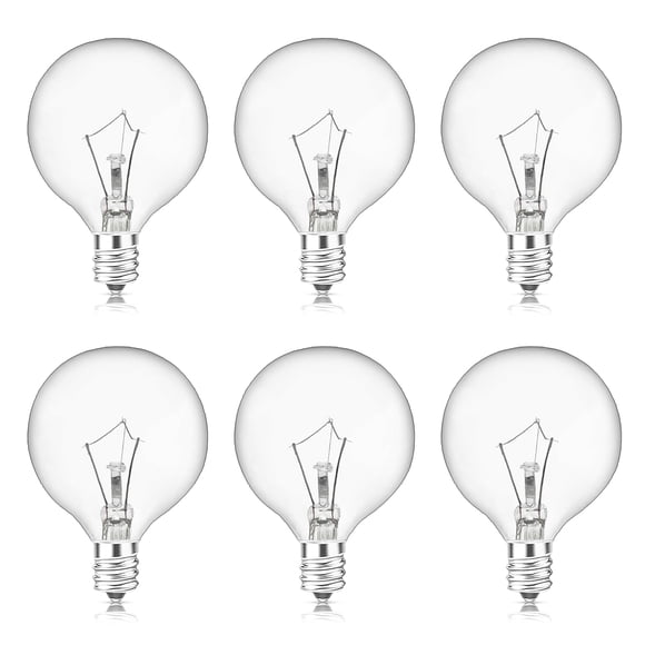 Bombillas MEQIQTEK Scentsy de 25 W para calentador de cera de tamaño completo (paquete de 6)