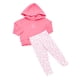 thumbnail image 1 of Conjunto Bebe Niña Poleron Hoodie + Calza Rosado Corona, 1 of 5