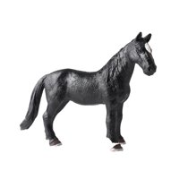Magideal - Figura De Caballo, Estatua De Vida Silvestre, Simulación, Modelo De Animal Pequeño, Juguete Educativo Para Fiestas, Regalos Para Niñas De 3 Años En Ad Negro Completo